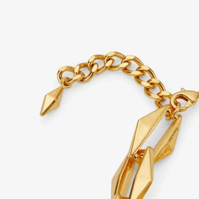 Diamond Chain Necklace Gold-Finish Diamond Chain Necklace