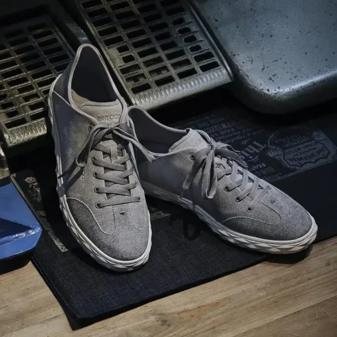 Diamond Flex M Dove Denim Suede Mix Low Top Trainers