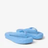Diamond Flip Flop Dusty Blue Rubber Flats
