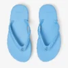Diamond Flip Flop Dusty Blue Rubber Flats