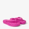 Diamond Flip Flop Fuchsia Rubber Flats
