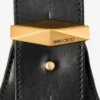 Diamond Hobo Medium Black Leather Shoulder Bag