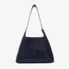 Diamond Hobo Medium Marine Suede Shoulder Bag