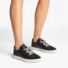 Diamond Light Flex F Black Leather Trainers