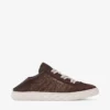 Diamond Light Flex F Chocolate and Latte Leather Mix and Fine Raffia Trainers