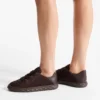Diamond Light Flex F Chocolate Suede and Leather Trainers