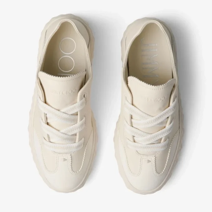 Diamond Light Flex F Latte Leather Mix Trainers