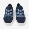 Diamond Light Flex F Marine Leather Mix and Crosshatch Denim Trainers