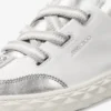 Diamond Light Flex F Silver Metallic Nappa Leather Trainers