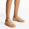 Diamond Light Flex F Toffee Suede and Leather Mix Low Top Trainers