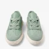Diamond Light Flex F Verde Leather Mix and Perforated Leather Lace Low Top Trainers