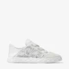 Diamond Light Flex F White Leather Mix and Perforated Leather Lace Low Top Trainers
