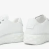 Diamond Light Maxi F White Nappa Leather Low-Top Trainers with Platform Sole