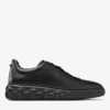 Diamond Maxi M Ii Black Nappa Leather Platform Trainers