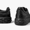 Diamond Maxi M Ii Black Nappa Leather Platform Trainers