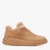 Diamond Maxi Retro M Toffee Velvet Suede Low Top Trainers with Shearling
