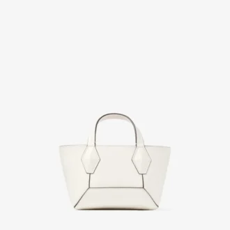 Diamond Tote Mini Latte Leather Mini Tote Bag