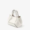 Diamond Tote Mini Latte Leather Mini Tote Bag