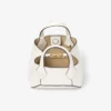 Diamond Tote Mini Latte Leather Mini Tote Bag