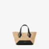 Diamond Tote Mini Natutal Raffia Tote Bag