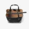 Diamond Tote Small Black Calf Leather Tote Bag