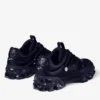 Diamond X M Midnight Leather and Mesh Mix Trainers