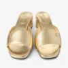 Dina 45 Gold Metallic Leather Mule Sandals