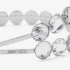 Double Row Headband Silver-Finish Crystal Headband