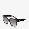 Eli Black Square Sunglasses