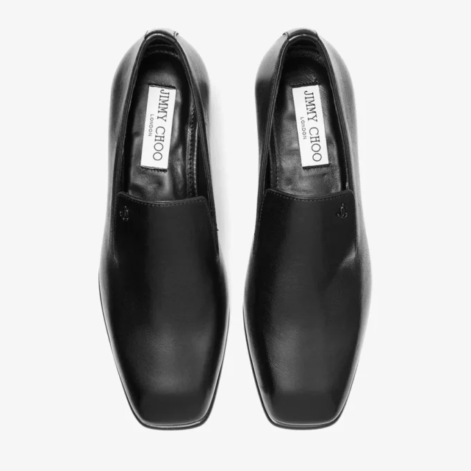 Eliot Slipper 45 Black Vintage Leather Slippers