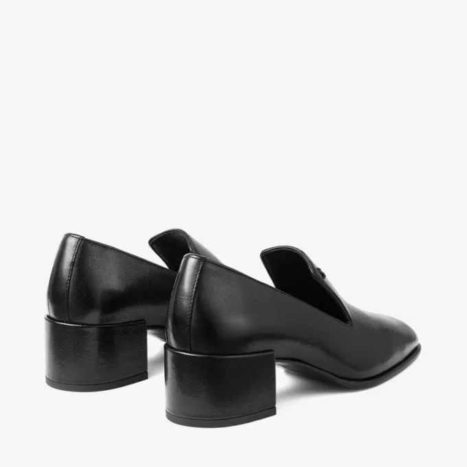 Eliot Slipper 45 Black Vintage Leather Slippers