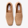 Eliot Slipper 45 F Toffee Suede Slippers with Eyelets
