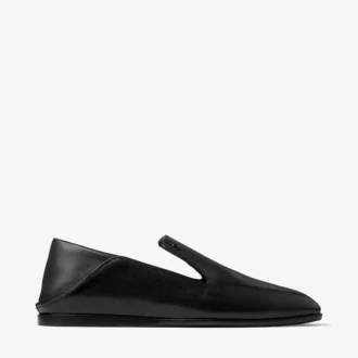 Eliot Slipper Black Vintage Leather Slippers