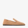 Eliot Slipper F Toffee Suede Slippers with Eyelets