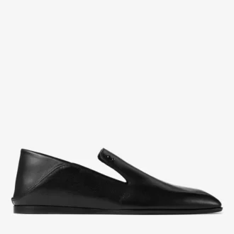 Eliot Slipper Men’s Black Vintage Leather Slippers
