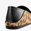 Eliot Slipper Natural Leopard Print Pony Leather Slippers