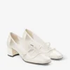 Elisa 45 Latte Patent and Mesh Pumps
