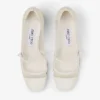 Elisa 45 Latte Patent and Mesh Pumps