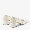 Elisa 45 Latte Patent and Mesh Pumps