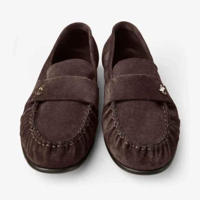 Ellis Loafer F Chocolate Suede Loafers