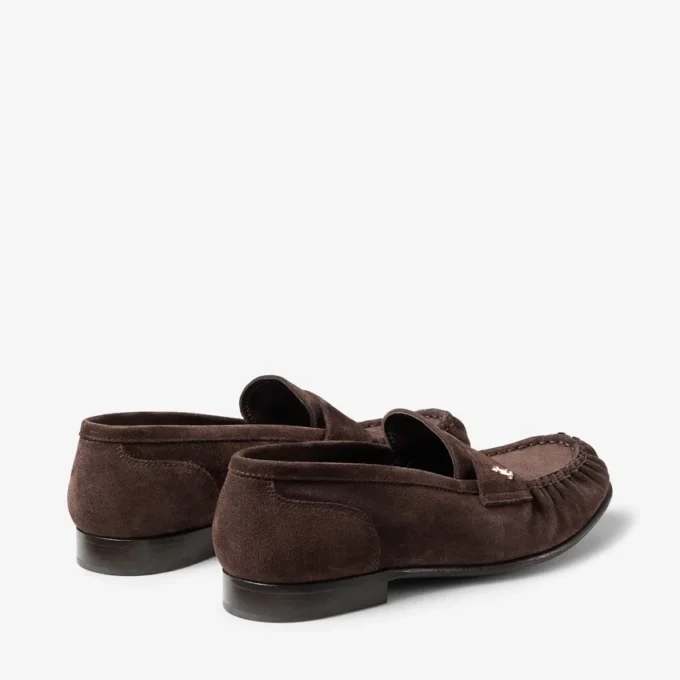 Ellis Loafer F Chocolate Suede Loafers