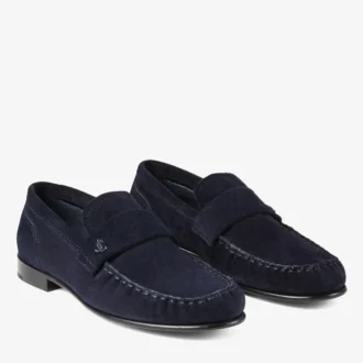 Ellis Loafer F Marine Suede Loafers