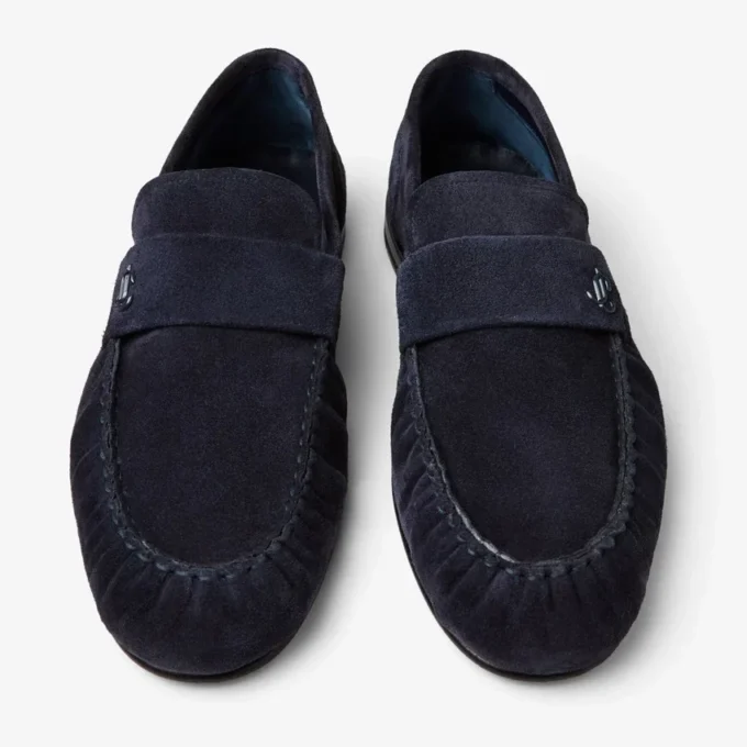 Ellis Loafer M Midnight Velvet Suede Loafers