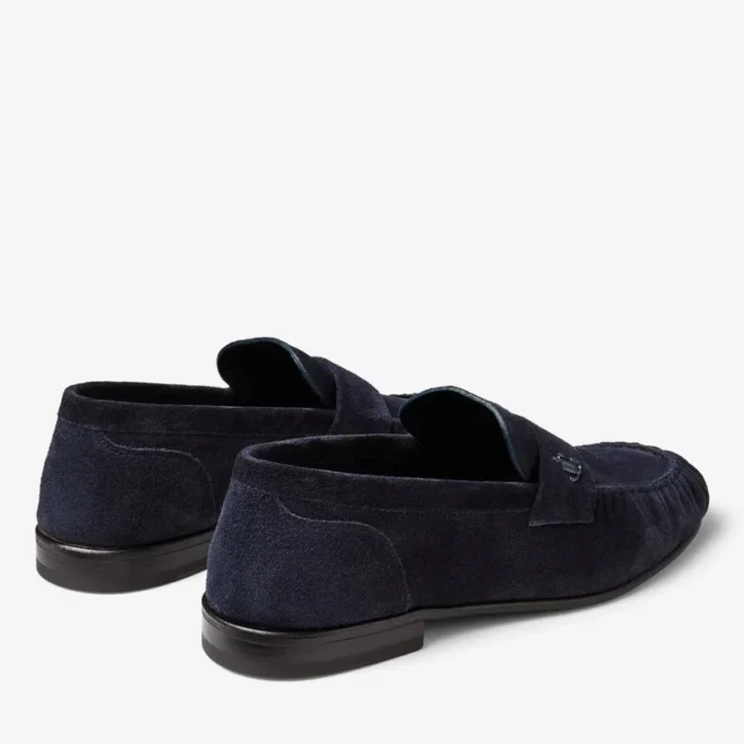 Ellis Loafer M Midnight Velvet Suede Loafers