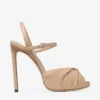 Elly 120 Chai Soft Glove and Shiny Nappa Leather Sandals