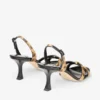 Elsy 70 Natural Leopard Print Pony Sandals