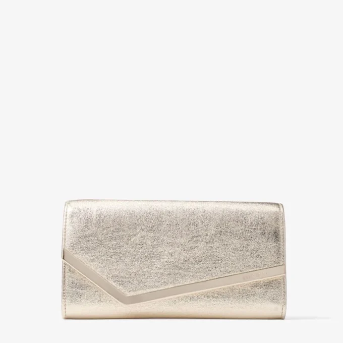 Emmie Platinum Ice Brilliance Fabric Clutch Bag