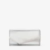 Emmie Silver Mirror Fabric Clutch Bag