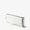 Emmie Silver Mirror Fabric Clutch Bag
