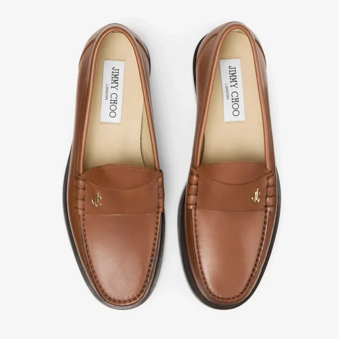 Ethan Loafer Tan Matt Brushed Leather Loafer